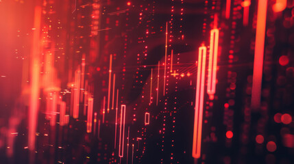 Fototapeta premium Trading Chart Pattern Analysis, Market Diagram, Investment Strategy Concept