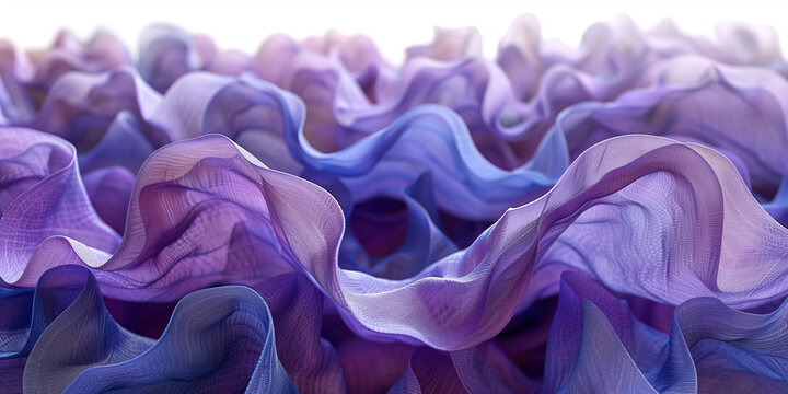 Hyperbolic paraboloid illustration shape overlapping in purple and blue