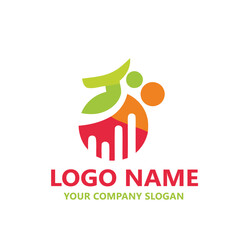 Medical health wealth logo vector