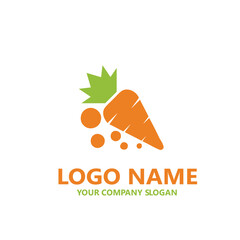 organic fruits and vegetables  logo vector