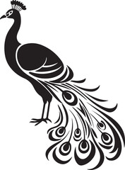 peacock  silhouette