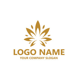  leaf logo design ready vector template