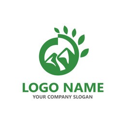 Landscape Environmental vector logo template