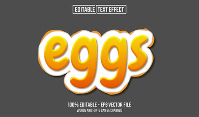 egg editable text effect