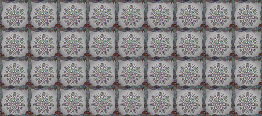 interesting pattern with colorful elements and background