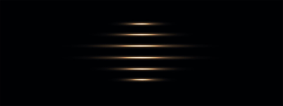 Gold shine parallel lines vector, metallic glow elements for banner, web, bronze stripes illustration eps on transparent background, sparkling png overlay