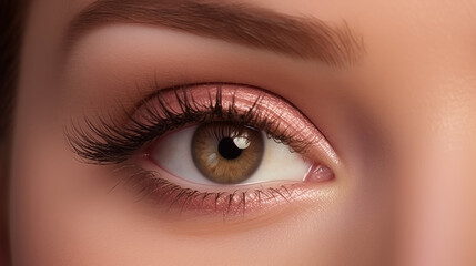 Obraz premium attractive eye makeup