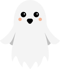 Cute Halloween Cartoon Ghost