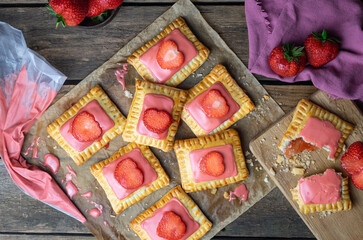 Homemade strawberry poptarts