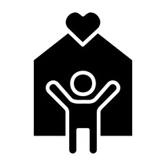 Shelter Glyph Icon