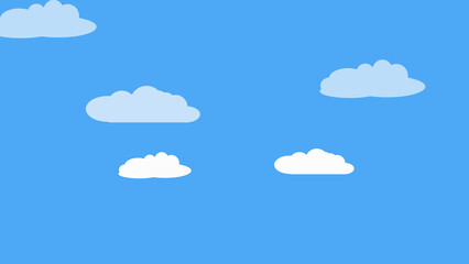 Cloud sky view, blue illustration background, blue sky, abstract background,