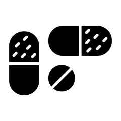 Pills Glyph Icon