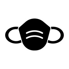Face Mask Glyph Icon