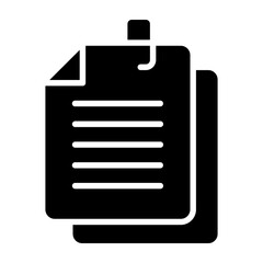 Sticky Note Glyph Icon