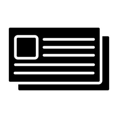 Newspaper Glyph Icon