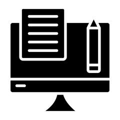 Text Editor Glyph Icon