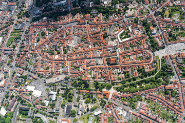 Mühlhausen Stadtansicht Luftbild