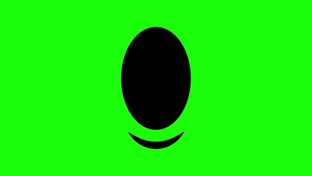 Simple Lip Sync, Cartoon Talking Mouth Illustration Animation on Green Background
