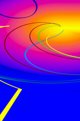 Abstraction in color with lines for wrapping paper, design.