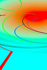 Abstraction in color with lines for wrapping paper, design.