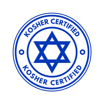 Kosher certificate, kosher food - marking, stamp, sign