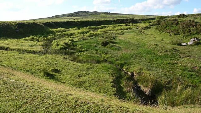 Cox Tor Dartmoor late evening light and sounds  of nature