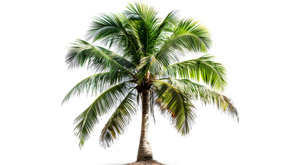 Сoconut tree isolated on white