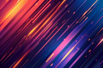 Neon Lights Blazing Through The Night Sky