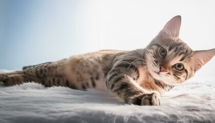 cute cat kitten playing cinematic picture