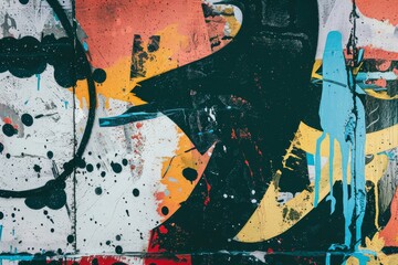 Fototapeta premium A Symphony of Colors on a Urban Wall