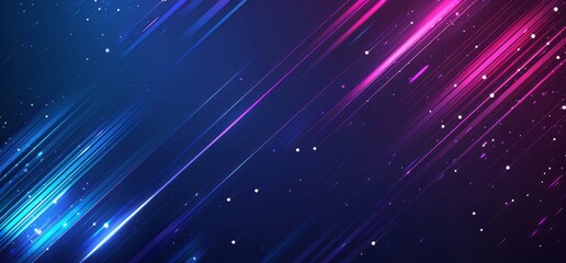 Blue and purple background with diagonal glowing lines