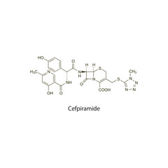 Leukotriene B4 skeletal structure diagram.Leukotriene compound molecule scientific illustration on pink background.