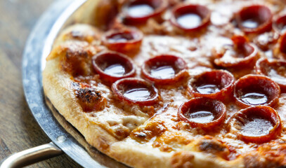 Pepperoni Pizza SlicesUp Close
