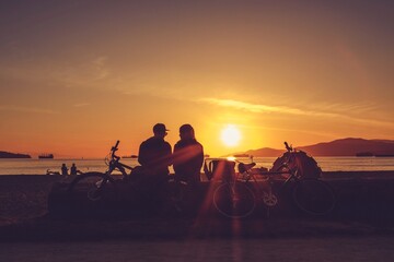 Naklejka premium Vancouver Sunset Beach