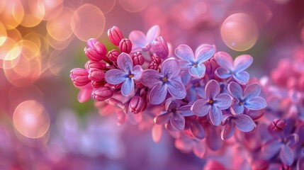 Close Up of Purple Flowers