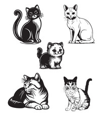  Black-outline-of-a-cat-on-a-white-background