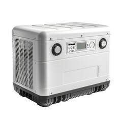 Fototapeta premium Minimal electric generator on white background