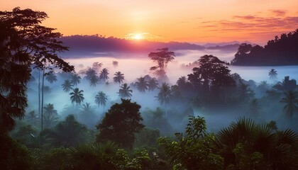 Naklejka premium Beautiful nature landscapes of forest and their view