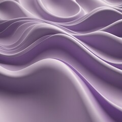 Fototapeta premium Platinum Edge of Lavender Curves Abstract 3D Render 
