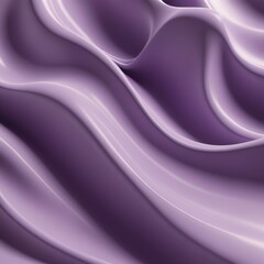 Fototapeta premium Platinum Edge of Lavender Curves Abstract 3D Render 