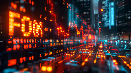 Obraz premium FOMO cryptocurrency poster featuring Bitcoin