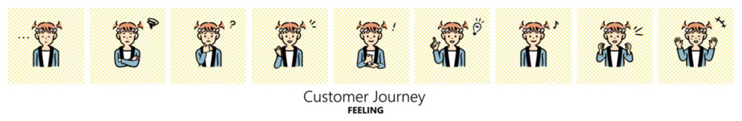 子ども祭り（女の子）のイラスト