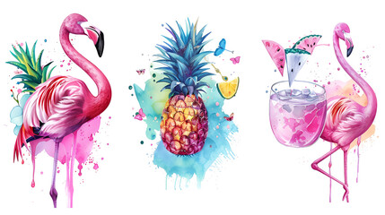 geometric style with rainbow colors. Flowing, disco-style art