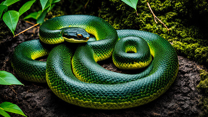 Obraz premium Witness the Majesty of the Snake Kingdom - Our Wildlife Photography Collection
