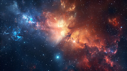 Fototapeta premium Nebulae and star fields in space