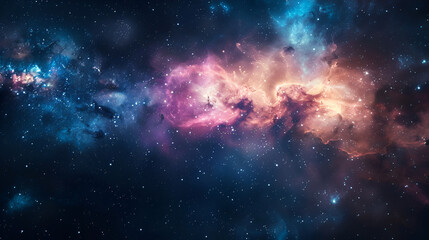 Fototapeta premium Nebulae and star fields in space