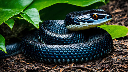 Fototapeta premium Witness the Majesty of the Snake Kingdom - Our Wildlife Photography Collection