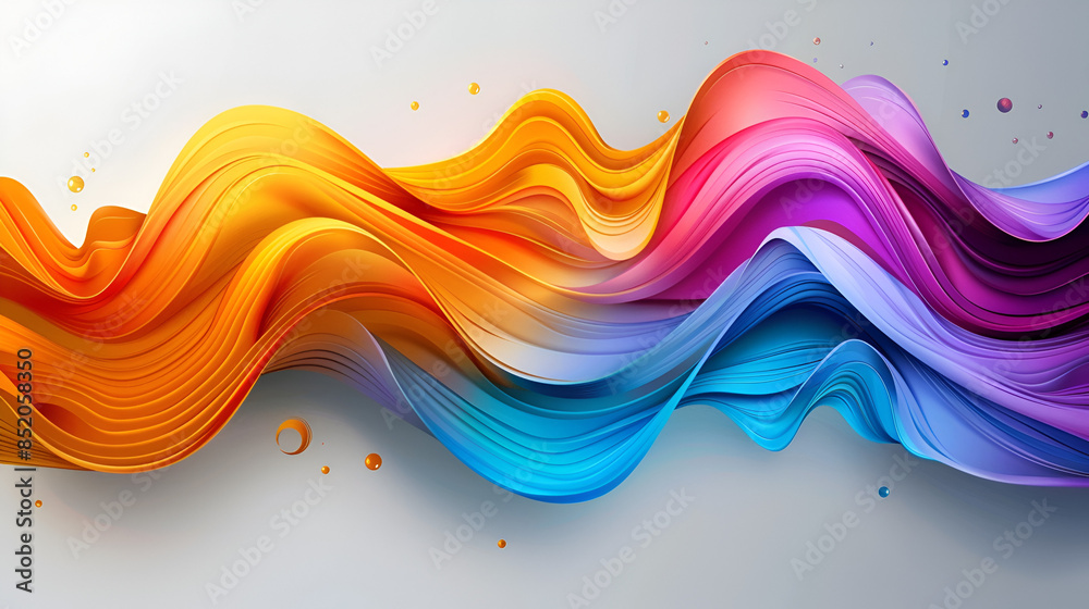 Poster colorful abstract design element in vector format with shadow
