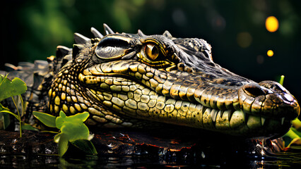 Obraz premium Experience the Majesty of Alligators in Our Wildlife Photography Collection