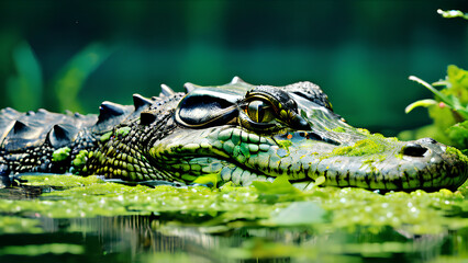 Fototapeta premium Experience the Majesty of Alligators in Our Wildlife Photography Collection